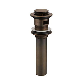 Antique Brass Pop Up Drain With Overflow (0567 -HY1039)