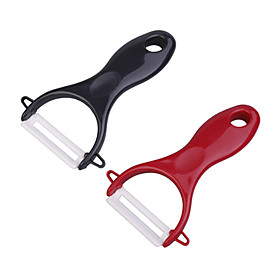 2 PCS Chic Chefs Horizontal Ceramic Peeler Set (Assorted Color)