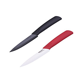 2 PCS 4 Chic Pare Horizontal Ceramic Knife Set (Assorted Color)