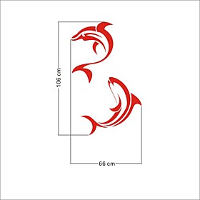 Decorative Wall Sticker  Dolphin(0565 -4645)