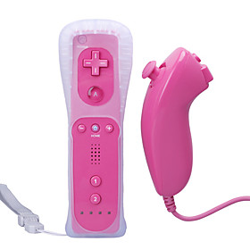 Remote and Nunchuk Controller   Case for Wii/Wii U (Pink)