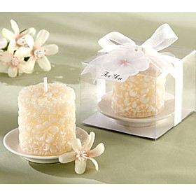 Plumeria Floral Candle Favors