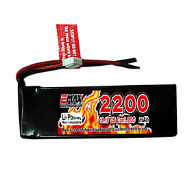 EMAX 2200mAh 3S 11.1V 20C Li-Polymer Battery With T Connector (EX0024)