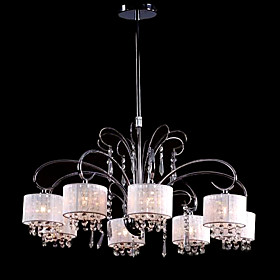 LightInTheBox - Contemporary Crystal Chandelier with 8 Lamp Shade (Chrome Finish)