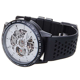 DayBird Stainless Steel Self-Winding Mechanical Wristwatch - Black White