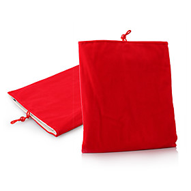 Schutzmaßnahmen weichen Tuch Tasche für Apple iPad (rot)