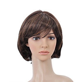 Capless Short High Quality Synthetic Golden Brown Bob Hair Wig 0463-477