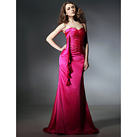Li Feier Sheath/ Column Sweetheart Sweep/ Brush Train Sleeveless Elastic silk-like satin Cannes Film Festival/ Evening Dress (FSF0801)