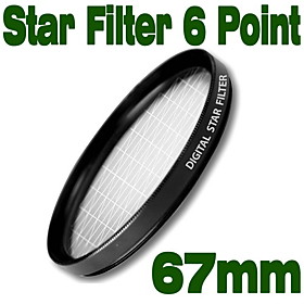 Emolux 67mm Star 6 Point Filter(SQM6029)