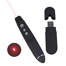 USB Wireless Presentation Remote Page Turner Laser Pointer (1xAA)