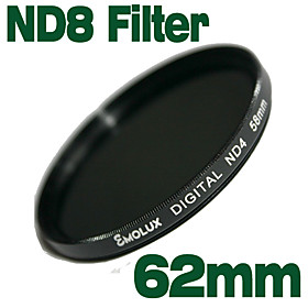 Emolux Neutral Density 62mm ND8 Filter(SQM6012)