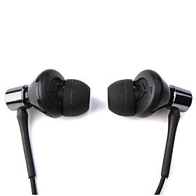 Metallic Finish Noise Cancelling Earphone - Silver