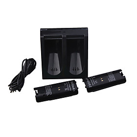 Dual Charging Stand   Battery Pack for Wii Remote (Black)