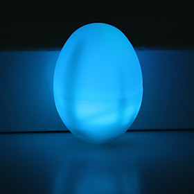 Egg Shaped Colorful LED Night Light (3xAG13)