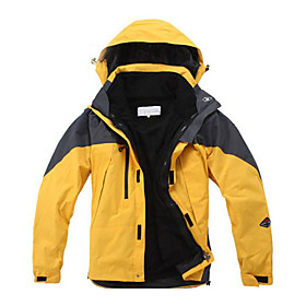Men Yellow Ultimate Warm Windstopper Breathable Parkas with Ski Jackets Inside