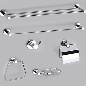 Elegance Bright Nickel 6-piece Bathroom Accessory Set(0605-0507 0501 0505 0511 0510 0506) Elegance Bright Nickel 6-piece Bathroom Accessory Set(0605-0507 0501 0505 0511 0510 0506)