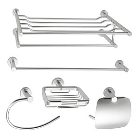 Aluminum 5-piece Bathroom Accessory Set (1041-LES-6500 6501 6507 6508 6509) Aluminum 5-piece Bathroom Accessory Set (1041-LES-6500 6501 6507 6508 6509)
