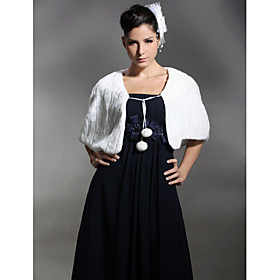 Faux Fur Special Occasion/ Wedding Shawl