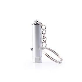 White Flashlight LED Keychain