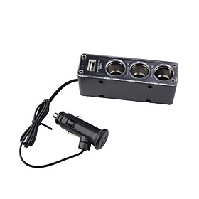 1 to 3 Car Cigarette Lighter Power Spliter With USB 1 to 3 Car Cigarette Lighter Power Spliter With USB