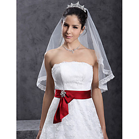 1 Layer Beautiful Waltz Wedding Veil