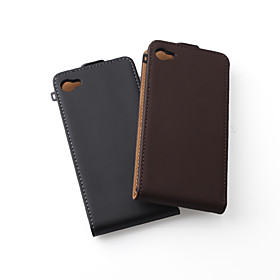 Italian Fashion Trend Leather Case For iPhone 4 - Pack of 2pcs, Black Brown Assorted