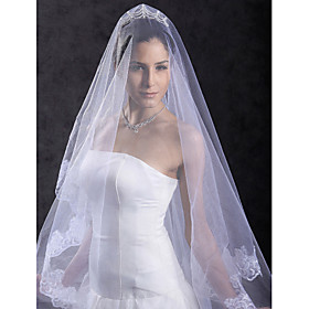 One Layer Cathedral Wedding Veil
