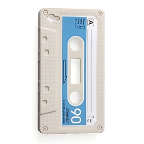 Cassette Style Silicon Case for iPhone 4 (Assorted Colors)