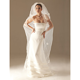 3 Layers Cathedral Length Wedding Veil (TS049)