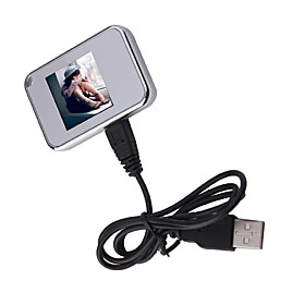 Mini Digital Photo Frame with Keychain-Silver