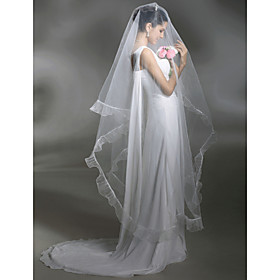 1 Layer Cathedral Length Wedding Veil