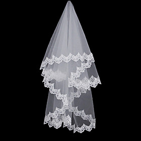 1 Schicht Kapelle Länge Hochzeit Schleier (0498-ts091)