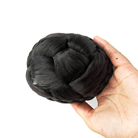 Synthetic Black Curly Ponytail Wrap Hairpiece