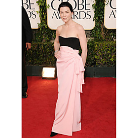 Julianna Margulies Sheath Sweetheart Floor-length Elastic Satin Evening/ Golden Globe Dress (WSM04534)