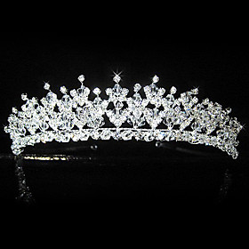 Beautiful Alloy With Rhinestones Bridal Tiara
