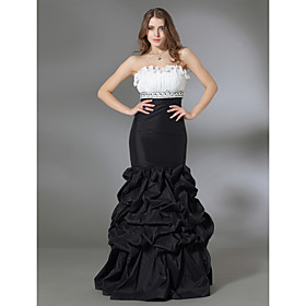 Trumpet/ Mermaid Strapless Floor-length Taffeta Prom/ Evening Dress (FSA11440)