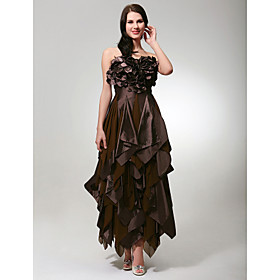 Jenny Sheath/ Column Sweetheart Floor-length Chiffon/ Elastic satin Gossip Girl Fashion/ Cocktail Dress Season 3 (FSH0445)