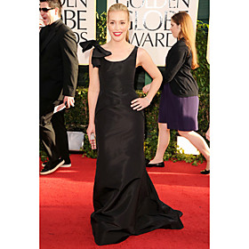 Piper Perabo Sheath/ Column Scoop Sweep/ Brush Train Taffeta Evening/ Golden Globe Dress (WSM04536)