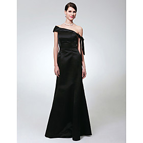 Trumpet/ Mermaid Off-the-shoulder Floor-length Satin Evening Dress