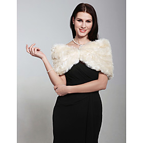 Faux Fur Wedding/ Party/ Evening Shawl More Colors Available