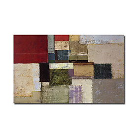 Hand-painted Abstract Oil Painting with Stretched Frame