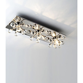 K9 Crystal Flush Mount with 3 lights in Square