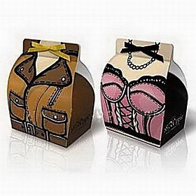 Bride Groom Favor Box (Set of 12)