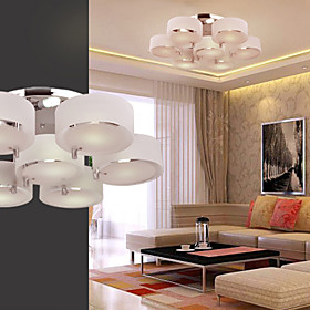 Acrylic Chandelier with 7 lights (Chrome Finish)