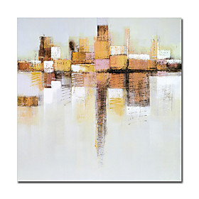 Hand-painted Abstract Oil Painting with Stretched Frame Hand-painted Abstract Oil Painting with Stretched Frame