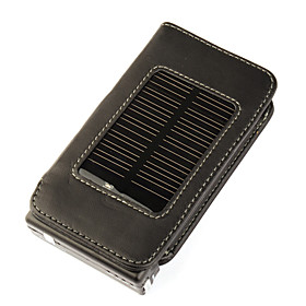 Solar Powered Leather Case for Apple iPhone 3G/3GS