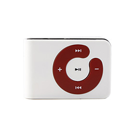 Mini Clip Plug-in Micro SD Card TF Card Reader MP3 Music Player - White