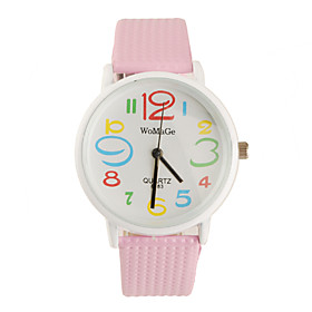 PU Band Fashion Quartz Wrist Watch For Women(Pink) | 6.49 USD PU Band Fashion Quartz Wrist Watch For Women(Pink) | 6.49 USD