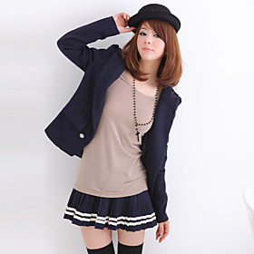 Spring 2011Asian trend Navy pleat skirt K48