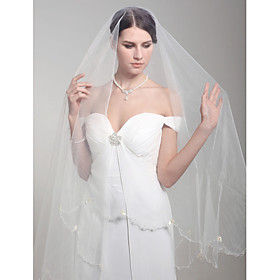 1 Layer Elbow Wedding Veil